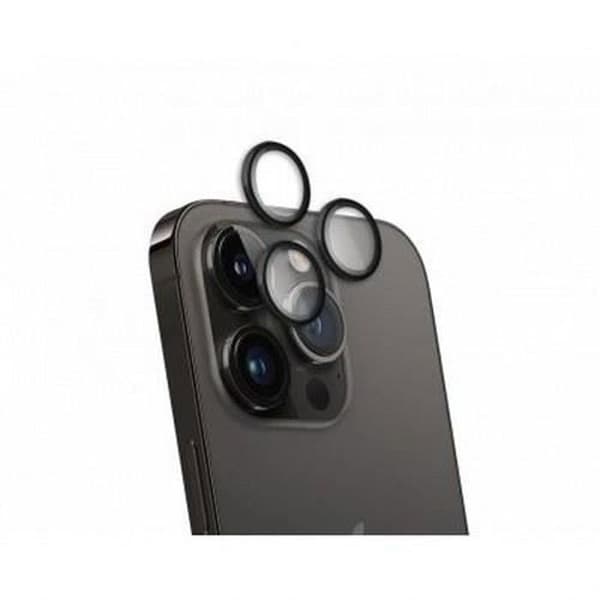 Kameraskydd för iPhone - FORCE GLASS - Ultra-resistent - Svart