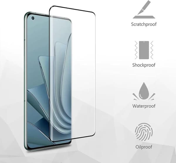 3x Lasinen kansi OnePlus 10 Pro Hardened Peittää koko näytön