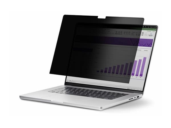 StarTech.com 13-inch MacBook Air M2/M3 Laptop Privacy Screen, Removable and Reversible Anti-Glare Privacy Filter, Magnetic Laptop Screen Protector wi Svart