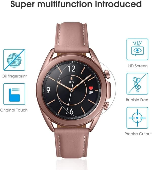 2x Karkaistu lasinen näytönsuoja Samsung Galaxy Watch 41mm: lle