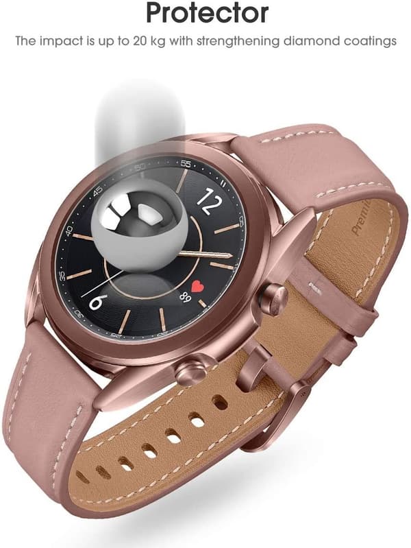 2x Karkaistu lasinen näytönsuoja Samsung Galaxy Watch 41mm: lle