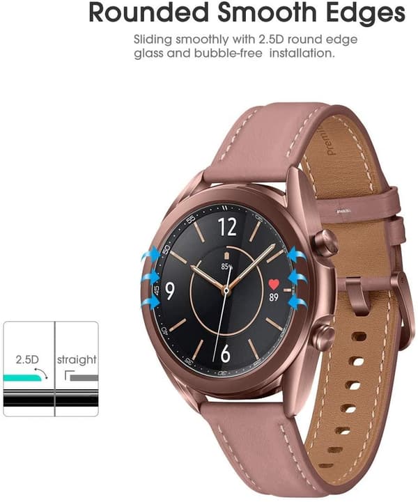 2x Karkaistu lasinen näytönsuoja Samsung Galaxy Watch 41mm: lle