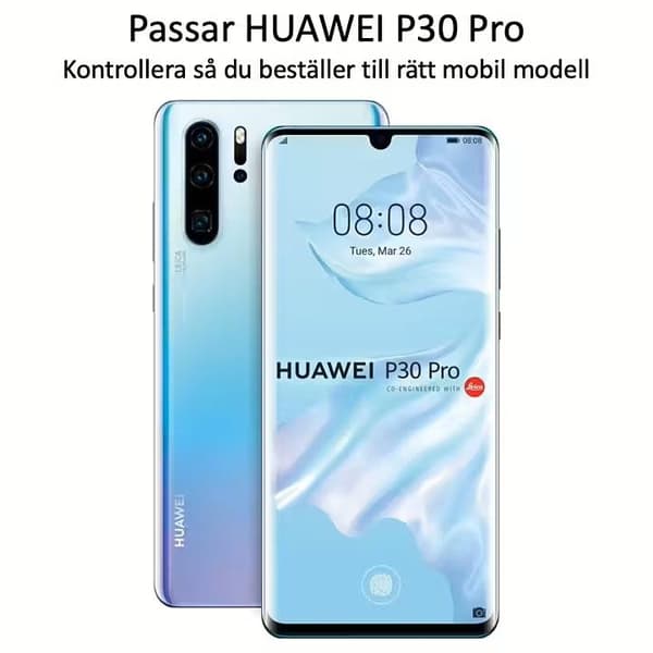 3x Glasskydd Huawei P30 Pro Härdat Täcker hela skärmen