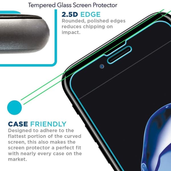 3x Skärmskydd i Härdat Glas för Motorola Moto G7 Plus