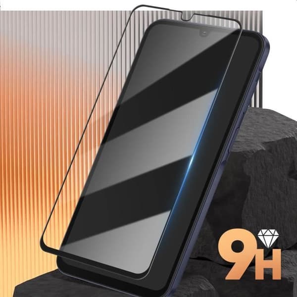 Härdat glas för Samsung A15 5G Fasad 2,5D 9H Hårdhet Anti-Fingerprint Enkay Black