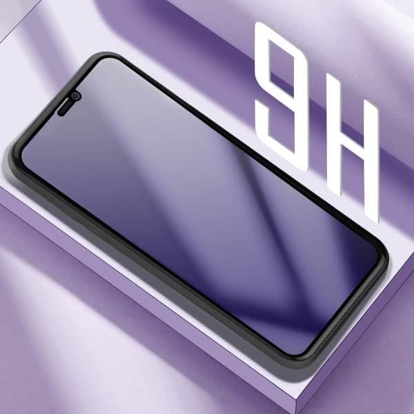 Skärmskydd - AVIZAR - iPhone 11 - Härdat glas - Anti-blått ljus - Svart