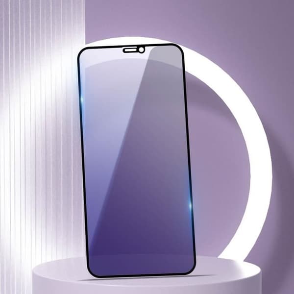 Skärmskydd - AVIZAR - iPhone 11 - Härdat glas - Anti-blått ljus - Svart