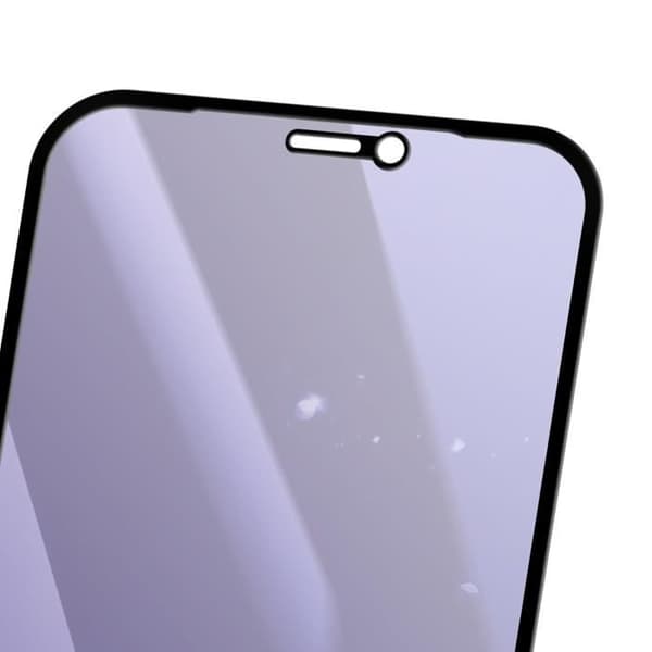 Skärmskydd - AVIZAR - iPhone 11 - Härdat glas - Anti-blått ljus - Svart