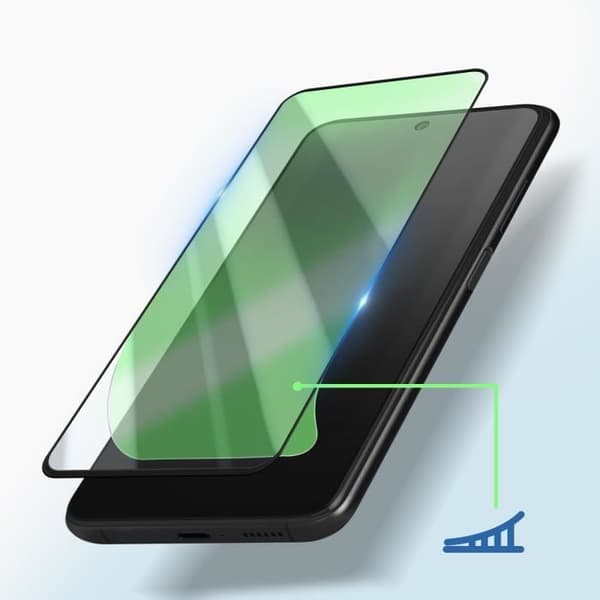 Härdat glas - AVIZAR - Samsung Galaxy S23 FE - Transparent svart - Ultrafin - Repåterbeständig