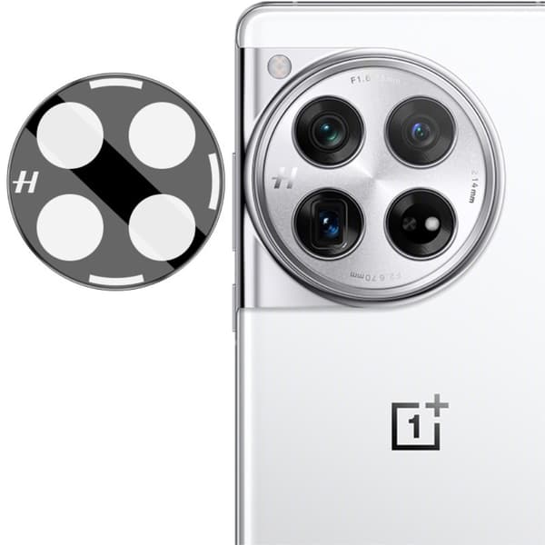 SKALO OnePlus 12 5G 3D Linsskydd/Kameraskydd Härdat Glas