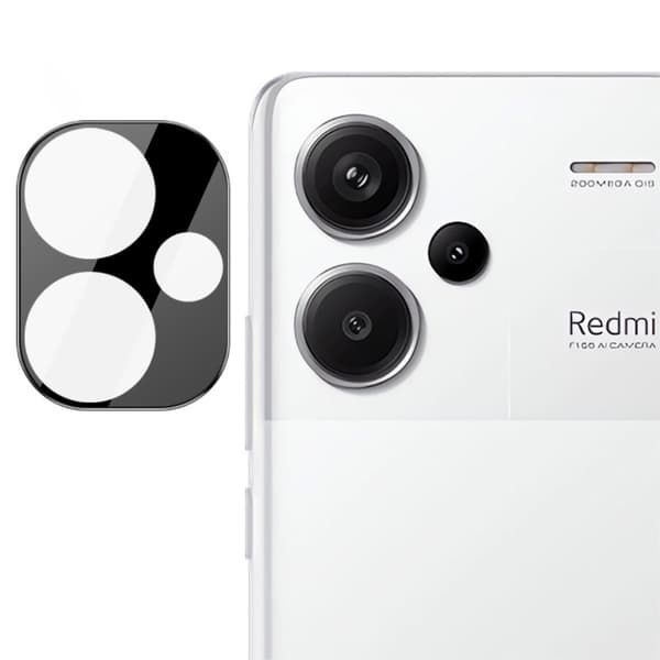 SKALO Xiaomi Redmi Note 13 Pro+ 5G 3D Linsskydd/Kameraskydd Härdat Glas