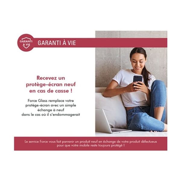 Original Forceglass 2.5D skärmskydd till Samsung Galaxy A55 Transparent