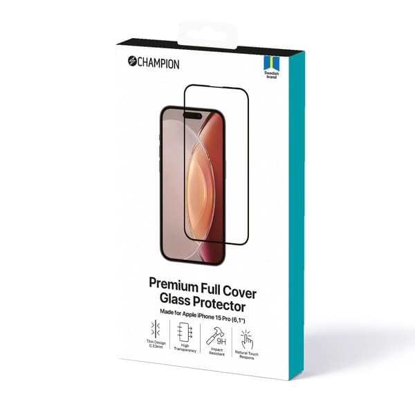 Näytön suojakalvo iPhone 15 Pro musta