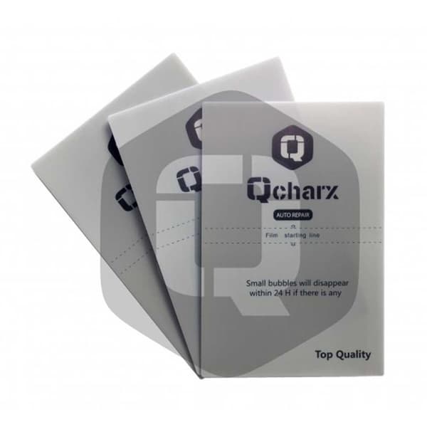 Qcharx Hydrogel Selvhelende Qx Qx1 Skærmbeskytterark 10 Enheder Transparent
