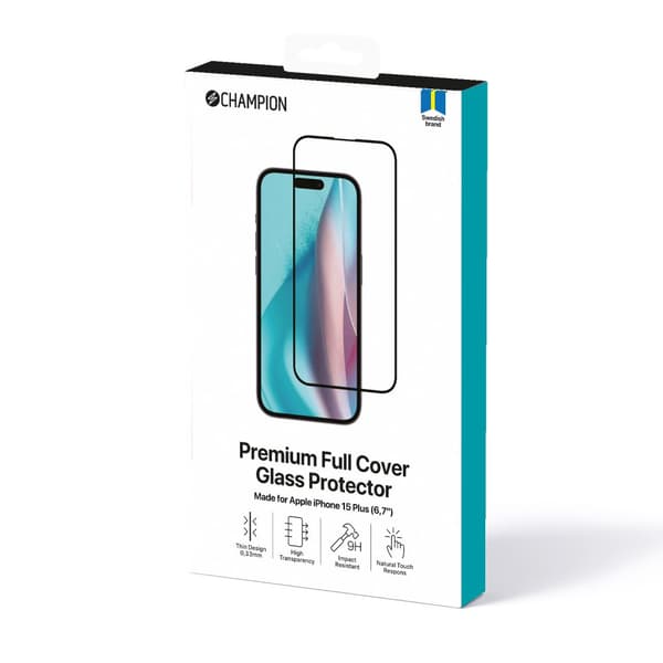 Skjermbeskytter iPhone 16 Plus / 15 Plus Black