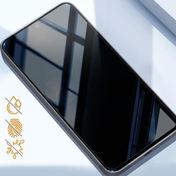 Härdat glas för Samsung A55 9H Hårdhet Anti-Scratch Total Cover Akashi Black