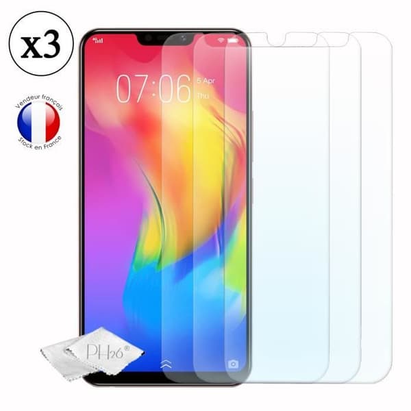 Skyddande film - Lenovo - A5s - Härdat glas - Ultratålig - 3-pack