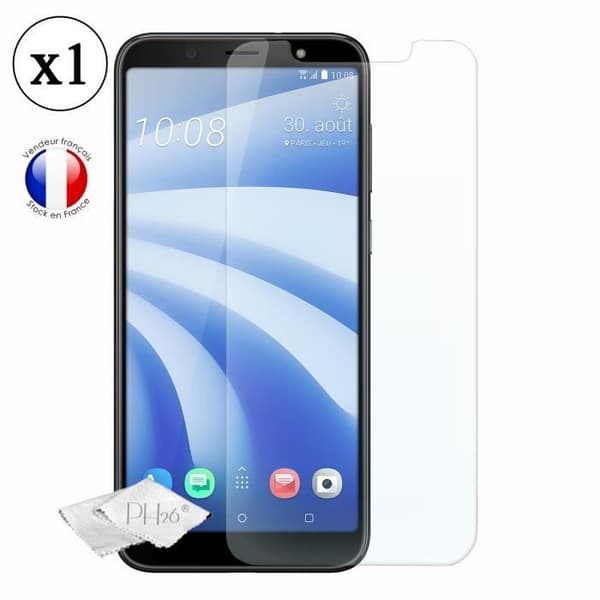 Skyddsfilm - PH26® - HTC U12 life - Härdat glas - Ultra hållbar - Repbeständig