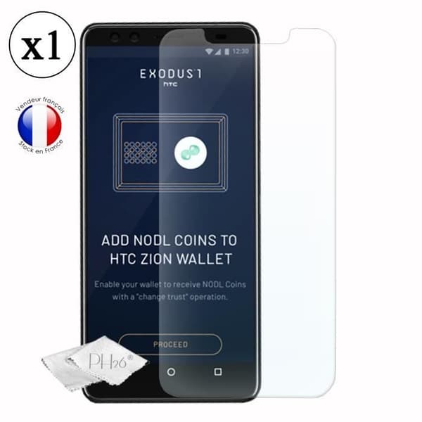 HTC Exodus 1 Skärmskydd i härdat glas med hög transparens, ultrabeständig, ultratunn, anti-märken, enkel installation