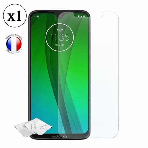 Skyddfilm - Motorola - Moto G7 Plus - Tempererat glas - Ultra tåligt - Repfria