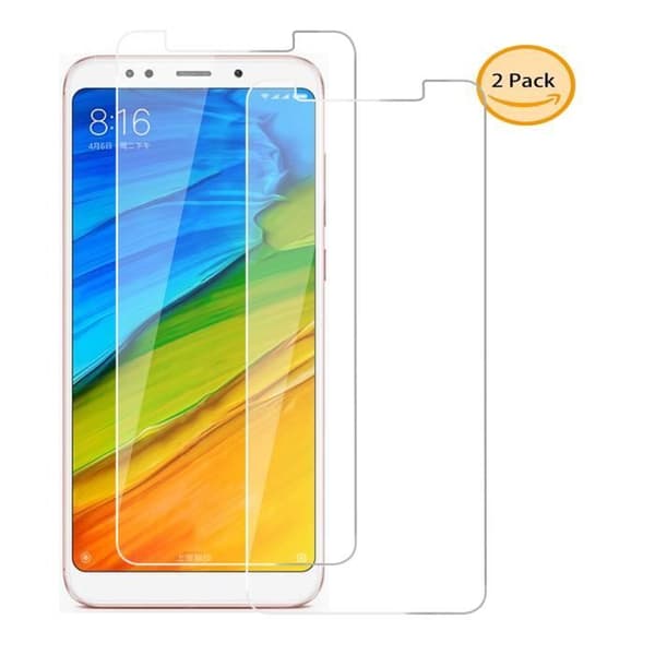 Skyddsglas - Xiaomi - Redmi Note 5 / Redmi 5 Plus - Paket med 2 - Härdat glas - Hög definition