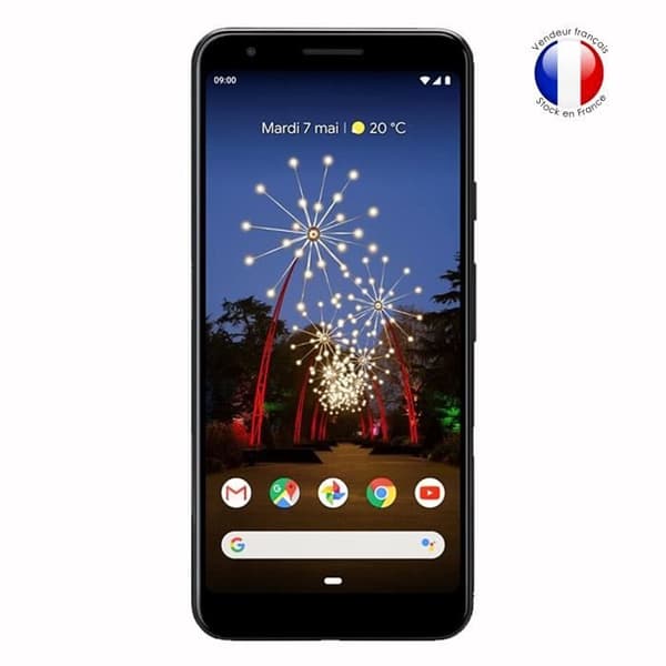 Google Pixel 3a Pack 2 skärmskydd i härdat glas med hög transparens, ultrabeständig, ultratunn, anti-märken,