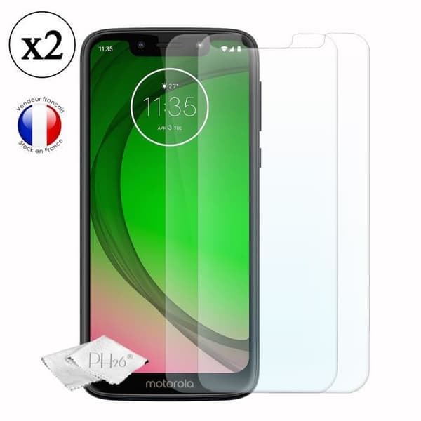 Skyddsglas - Motorola - Moto G7 Play - Härdat glas - Ultra tunt - Rättar sig mot repor