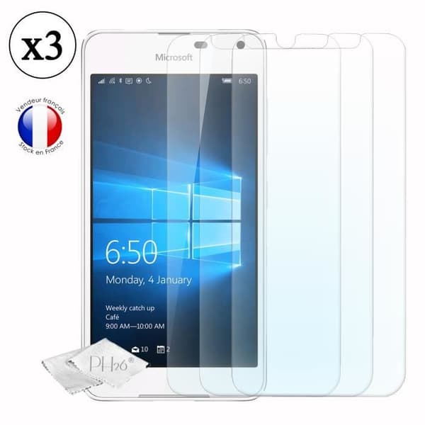 Skyddsplast - PH26 - Microsoft Lumia 650 - Härdat glas - Ultra tunt - Repbeständig