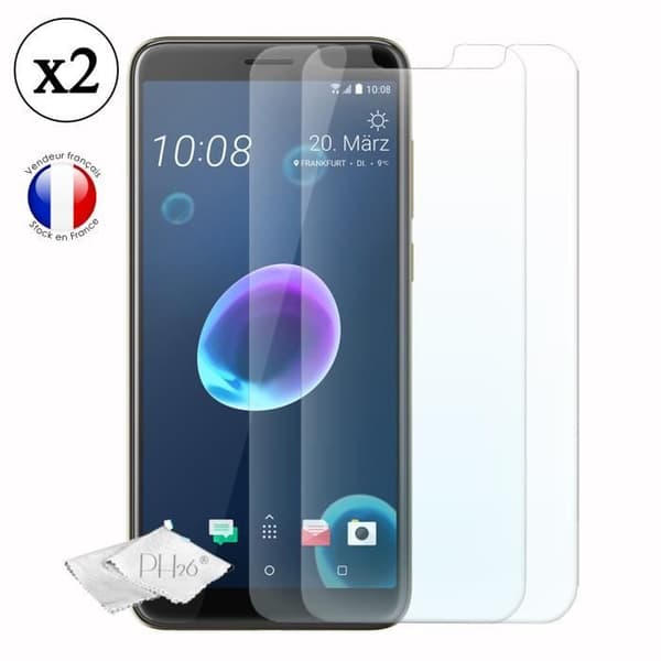 Skydd film - PH26® - HTC Desire 12 - Härdat glas - Ultra tunt - Rep-resistant