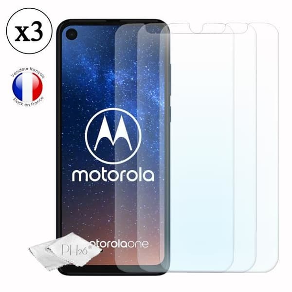 Skyddfilm - Motorola - One Vision - Härdat glas - Ultraflatt - Repåterståndig - 3 st