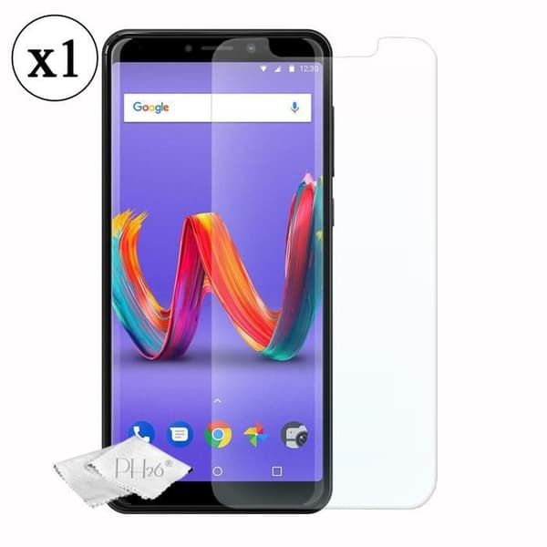 Skärmskydd i härdat glas med hög transparens, ultraresistent Wiko Harry 2