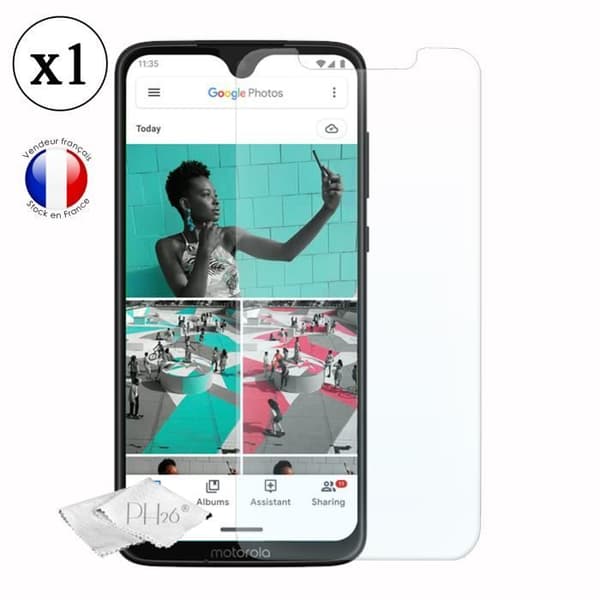 SkyddsfFilm - Motorola - Moto G7 - Härdat glas - Ultra hållbar - Repåter resistent
