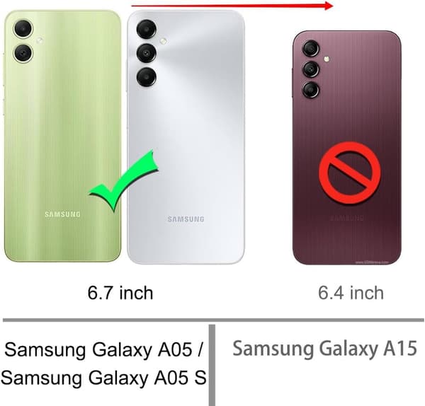 1-pak hærdet glas skærmbeskytter til Samsung A05s
