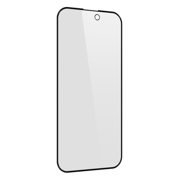 Antispionfilm - AVIZAR - iPhone 15 Pro Max - 9H härdat glas - Fullständigt skydd - Transparent svart