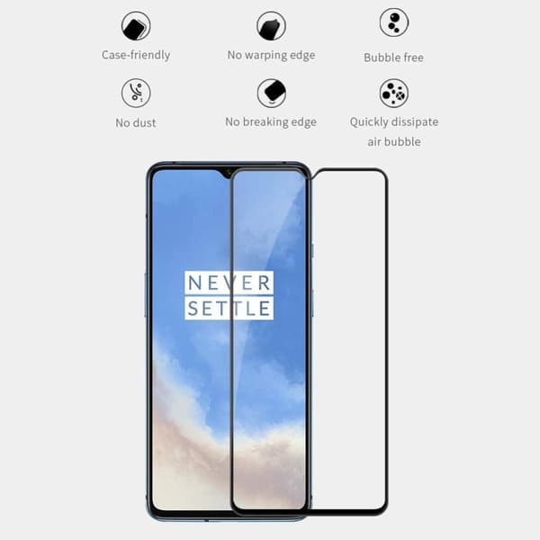3x Glasafdækning OnePlus 7T tempereret Dækker hele skærmen