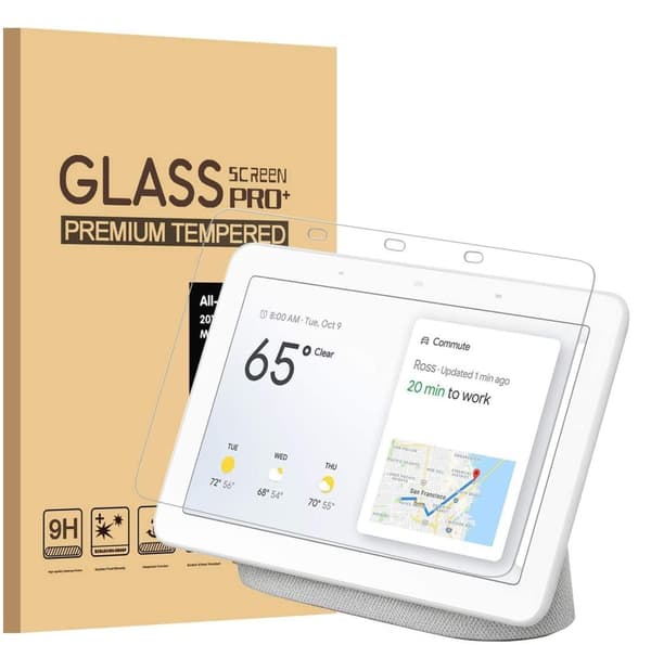 2x Skærmbeskytter til hærdet glas Google Nest Hub 7 tommer