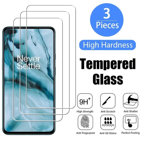 3x Glasskydd OnePlus 9 Härdat Täcker hela skärmen
