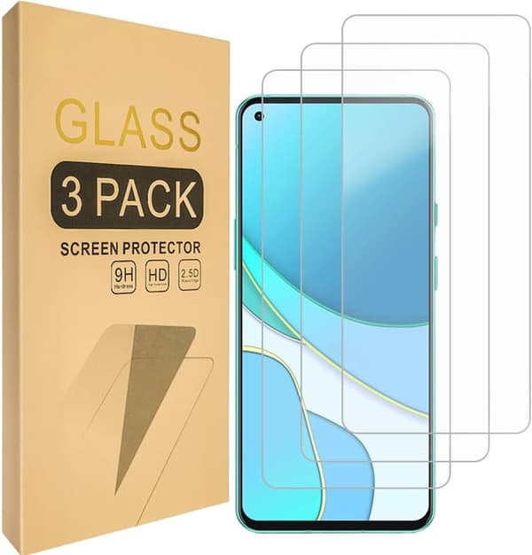 3x Glasdæksel OnePlus 9 hærdet Dækker hele skærmen