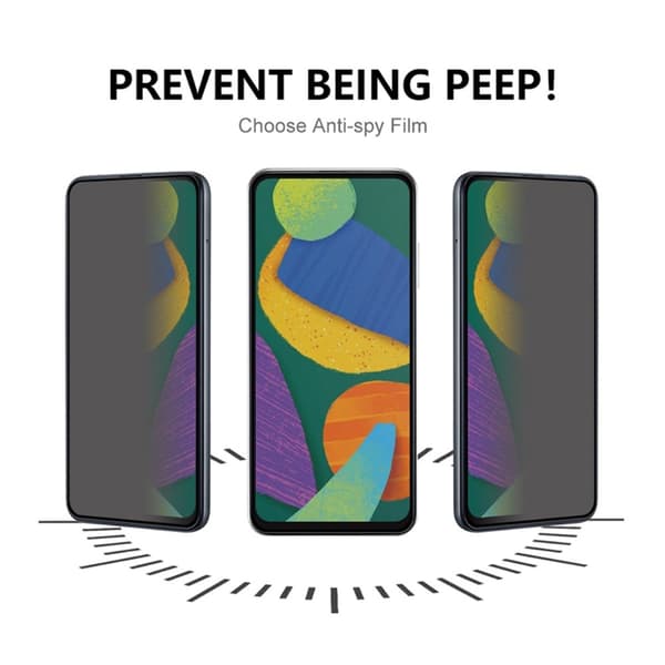 2-PAK SKALO Samsung Galaxy A35 5G Privacy Hærdet Glas Skærmbeskyttelse - Sort