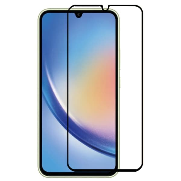 SKALO Samsung Galaxy A35 5G FULL-FIT Hærdet Glas Skærmbeskyttelse - Sort