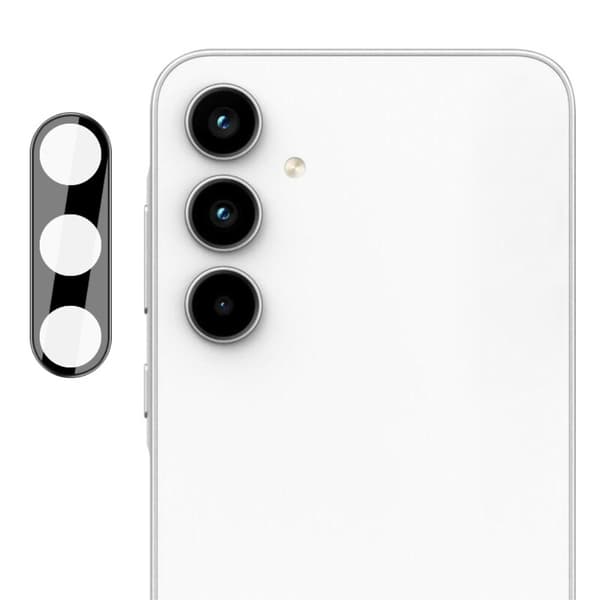 2-PAK SKALO Samsung Galaxy A35 5G 3D Kameralinse Beskyttelsesglas - Sort