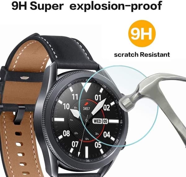 2x Hærdet glasskærmbeskytter til Samsung Galaxy Watch 45mm