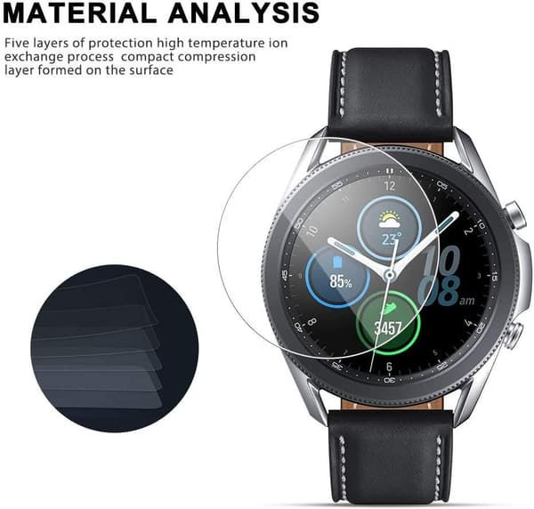 2x Hærdet glasskærmbeskytter til Samsung Galaxy Watch 45mm