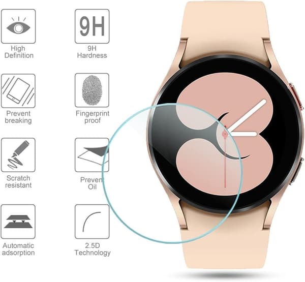 2x Härdat glas skärmskydd till Samsung Galaxy Watch 40mm