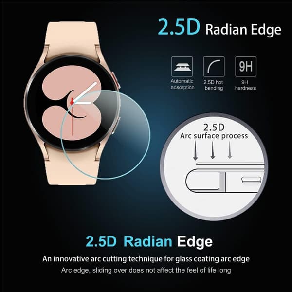 2x Härdat glas skärmskydd till Samsung Galaxy Watch 40mm