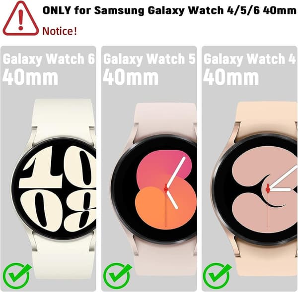 2x Härdat glas skärmskydd till Samsung Galaxy Watch 40mm