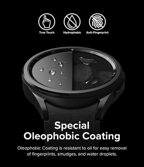 2x Skjermbeskytter for herdet glass til Samsung Galaxy Watch 47mm