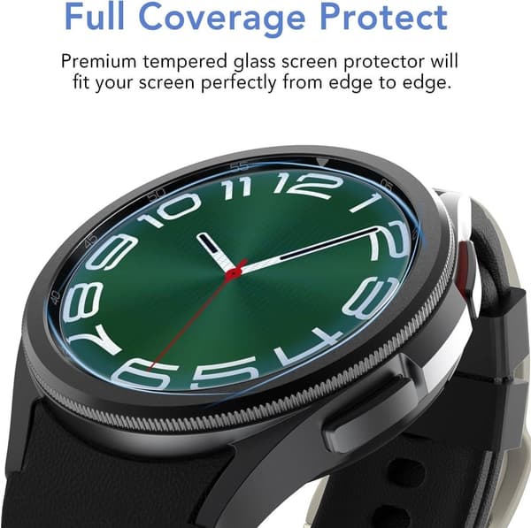 2x Skjermbeskytter for herdet glass til Samsung Galaxy Watch 47mm