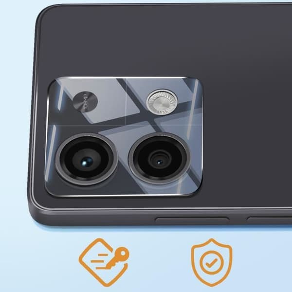Kameraskydd för Xiaomi Redmi Note 13 5G Transparent 3D krökt härdat glas