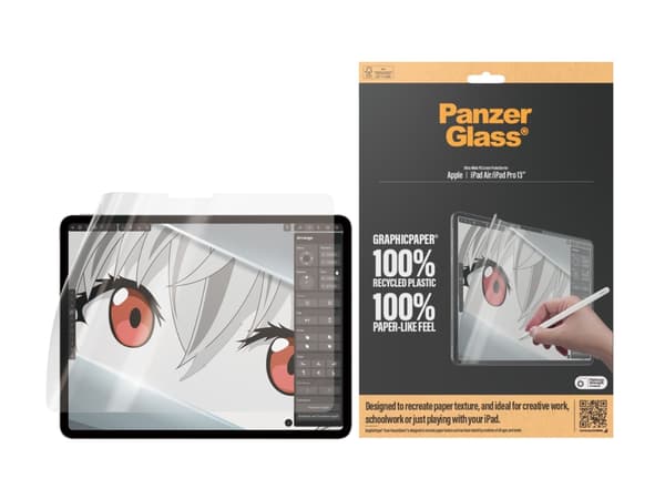 PanzerGlass - Skjermbeskyttelse for nettbrett - ultrabred passform - film - for Apple 13-inch iPad Air; 13-inch iPad Pro